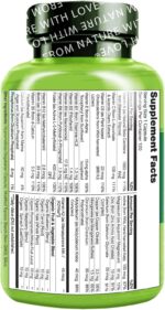 NATURELO Mens Multivitamins - One Daily Multivitamin for Men with Vitamins, Minerals & Organic Whole Foods, Boost Energy & Health, Non-GMO, 120 Vegetarian Capsules - Image 2