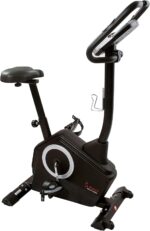 Sunny Health & Fitness Exercise Bike w/Pulse Sensors & Adjustable Cushion Seat, Home Cardio Training Machine for Adults/Seniors' Indoor Cycling Workout, Optional Compact Foldable or Electro-Magnetic - Image 8