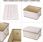 Livememory Memory Box for Keepsake, Decorative Storage Boxes with Lids and Handles for Storage, Decorative - L15.7 x W11.8 x H7.9 In (Not Made of Wood, 2 Pack) - Image 6