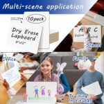 10 Pack Double Sided Dry Erase Board Classroom Pack 12'' x 9'' Small Whiteboards for Office Teachers Students Schools Supplies Thickness 3mm Mini Answer Paddles Easy to Wipe - Image 2