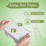 X Large Wet Wipes for Adults - 2 Packs of 56 [112 Count] Disposable Incontinence Wipes, 12" x 8" Adult Wipes for Elderly - Personal Body Wipes for Women and Men, Pre Moistened Adult Washcloths - Image 2