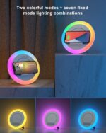 Bluetooth Speaker Night Lightsr,Wireless Charging Modern Speaker,Best Teenage Birthday Gift Ideas Tween Girls Gifts/Please use The Original Adapter - Image 5