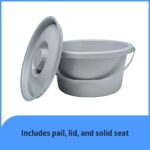 Medline Bariatric Drop-Arm Commode - Heavy Duty Steel Toilet Chair for Disabled and Elderly, 1,000 lb. Weight Capacity - Image 6