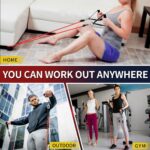 WHATAFIT Resistance Bands, Exercise Bands，Resistance Bands for Working Out, Work Out Bands with Handles for Men and Women Fitness, Strength Training Home Gym Equipment - Image 5