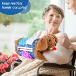 SOFWO Fidget Blanket and Muff Dog for Adults with Dementia, Alzheimers Dementia Activities Products for Elderly and Seniors,Gift Game and Toy for Alzheimer’s or Dementia,Sensory Fidget Toys. - Image 3