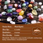Polished Multicolor Healing Crystal Stone Set, 72 Pcs, 0.5" Handpicked Tumbled Stones for Healing, Reiki, Meditation, Crafting, Home Decor, Ethically Sourced, Multicolor - Image 2
