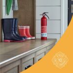 First Alert HOME1 Rechargeable Standard Home Fire Extinguisher UL Rated 1-A:10-B:C, Red - Image 5