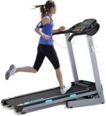 Treadmill with Auto Incline - 300 lb Capacity, 3.0HP Folding Electric Treadmill Up to 8.5 MPH Speed, Running Machine with 17.5" Wide Tread Belt and Bluetooth Speaker for Home Use