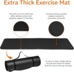 Amazon Basics 1/2 Inch Extra Thick Exercise Yoga Mat with Carrying Strap - Image 4