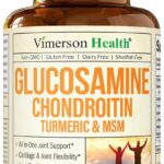 Glucosamine Chondroitin MSM and Turmeric Supplement - Joint Support Supplement for Women & Men with Boswellia & Glucosamine Sulfate 1500 mg. Used for Cartilage & Joint Health & Flexibility 90 Capsules
