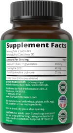 Mitochondria Maximizer with CoQ10 and Active PQQ. Best Mitochondrial Support Supplement with MCT Oil. Natural Cellular Generator for Clean, Focused Energy 60 Vegetarian Capsules - Image 6