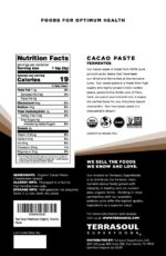 Terrasoul Superfoods Raw Organic Cacao Paste, 16 Oz, Pure and Rich Dark Chocolate for Gourmet Desserts, Smoothies, and For All Your DIY Decadent Chocolate Creations - Image 2