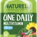 NATURELO Mens Multivitamins - One Daily Multivitamin for Men with Vitamins, Minerals & Organic Whole Foods, Boost Energy & Health, Non-GMO, 60 Vegetarian Capsules