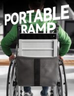 FACHNUO 2 Feet Portable Wheelchair Ramp, Non-Skid Aluminum Handicap Ramps with Handle, Folding Threshold Wheel Chair Ramp for Home Steps, Stairs, Entry, Threshold, Doorways, Scooter, 800LBS Capacity - Image 7