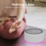 Kipcush Tibetan Meditation Bowl Sound Machine - 7 Different Sized Singing Bowls Sounds for Yoga, Meditation, Mindfulness, Chakra Healing, Sound Therapy and Stress Relief, Timer, Plug in - Image 6