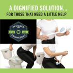 Juvo Toilet Aid - Personal Bottom Wiping Tool, Bathroom Mobility Aid for Disabled, Elderly, and Surgery Recovery - 18" long wand with hygienic cover - Image 5