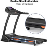 THERUN Incline Treadmill for Running and Walking, 300 lbs Weight Capacity Folding Treadmill with 0-15% Auto Incline, Wide Belt, 3.5HP, App, Heart Rate - Image 3