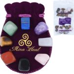 Chakra Stones Set of 7+1, Protection Crystals for Chakra Balancing, Healing Crystals and Stones for Crystal Therapy, Meditation & Reiki, Tumbled & Polished