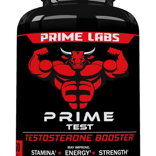 Prime Labs Men's Testosterone Booster - Stamina, Endurance, & Strength - 60 Caplets