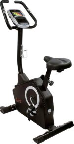 Sunny Health & Fitness Exercise Bike w/Pulse Sensors & Adjustable Cushion Seat, Home Cardio Training Machine for Adults/Seniors' Indoor Cycling Workout, Optional Compact Foldable or Electro-Magnetic - Image 10