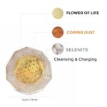 Orgonite Crystal Selenite Dodecahedron - Orgone Energy Generator Healing Chakra Stone with Flower of Life Design for Spiritual Balance, Meditation, Yoga, Reiki, Office and Home Décor - Image 2