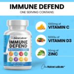 Clean Nutraceuticals Immune Defense Support Supplement 8 in 1 with Zinc 50mg Quercetin, VIT C 1000mg, Vitamin D3 5000 IU, Elderberry, Ginger - Immunity System Booster for Adults, Vegan - 60 Count - Image 3