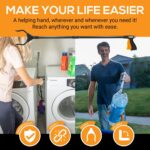 EZPIK Classic 32" Flexible Folding Grabber Tool for Elderly + Magnets, Reacher for Disabled & Seniors Heavy Duty Rotating Grippers for Reaching Underneath, Trash Grabbers & Pickers for Mobility 2-Pack - Image 2