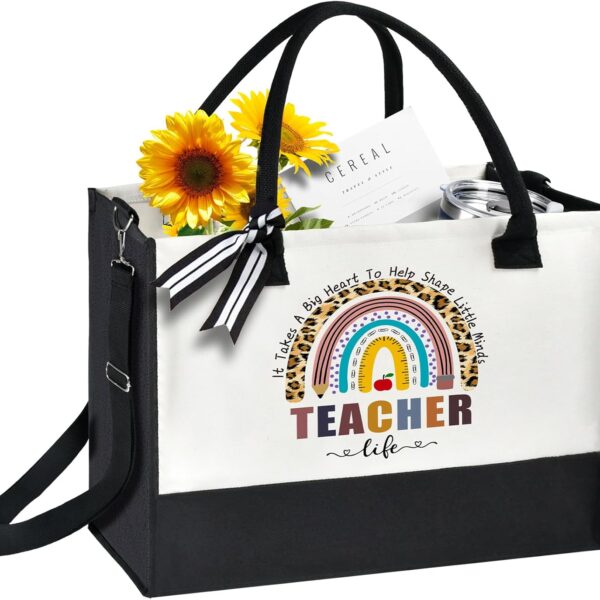 Teacher Appreciation Gifts, Teacher Gifts for Women Friend Sister, Tote Bags for Women Thank You Graduation Retired Appreciation Present
