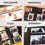 Scrapbook Album,ZEEYUAN Travel Album Leather Photo Album Vintage DIY Memory Photo Book 60 Pages Our Adventure Book Scrape Book - Image 8