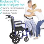 Vive Gait Belt (300lbs) Transfer Belt with Handles - Medical Nursing Safety Patient Assist - Bariatric, Elderly, Handicap, Physical Therapy - PT Gate Strap Quick Release Metal Buckle, Grabbing Teeth - Image 3