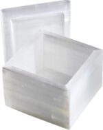 Handcrafted Natural Selenite Crystal Box - Energy Cleansing Storage for Healing Stones, Jewelry & Meditation Tools
