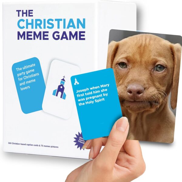 for Family Fun– Clean, Hilarious Bible Game with 75 Memes & 360 Faith-Based Captions – Family Meme Game, Christian Gift for Teens & Adults 10+, & Youth Group Bible Card Game