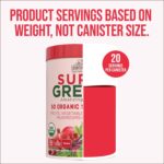 Country Farms Organic Super Greens Berry Flavor, 50 Organic Super Foods, Packed with Fiber, USDA Organic Drink Mix, Fruits, Vegetables, Mushrooms & Probiotics, Supports Energy, 5g Fiber - Image 9