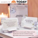 MESMOS 52 Mindfulness Cards with Action Plans. Relaxation Stress Relief Gifts for Women, Positive Affirmation Cards, Anxiety Relief Items, Meditation Self Care Kit, Relaxing Spiritual Gifts for Women - Image 2