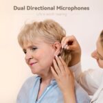 OTC Hearing Aids for Seniors - Hearing Aids with Digital Chips, Supermini Rechargeable Hearing Amplifiers Invisible with 16-Channel Sound Processing 3 Volume and 80H Wireless Charging Case (White) - Image 7