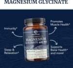 Magnesium Glycinate 400mg | High Absorption Formula for Sleep, Calm, Muscle Relaxation, Heart, Bone & Nerve Support for Women & Men | Chelated Magnesium Glycinate Supplement | 120 Ct (2 Month Supply) - Image 3