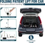 Patient Lift Transfer Chair with Padded backrest, Shower Chair Lift for Elderly, Chair Lift Bedside Commode for Seniors - Image 6