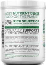 Zazzee Organic Spirulina Powder, 2.2 Pounds (1 KG), USDA Certified, 303 Servings, 100% Pure, Non-Irradiated, Mess-Free Wide Mouth Container, Fresh Smell and Neutral Taste, Vegan, Non-GMO, Gluten-Free - Image 8