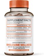 Wholesome Wellness Liposomal Vitamin C Capsules (200 Pills 1500mg Buffered) High Absorption, Immune System & Collagen Booster, High Dose Fat Soluble Immunity Support Ascorbic Acid, Natural Vegan - Image 2