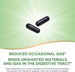 Nature's Way Activated Charcoal, Binds Unwanted Materials and Gas in the Digestive Tract*, 560 mg per 2-Capsule Serving, 100 Capsules (Packaging May Vary) - Image 4