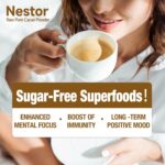 Premium 100% Organic Grade Cacao Powder Unsweetened 17.8oz, Nestor High Flavanol Raw Cacao Superfood Non-GMO, Chocolate Flavor, Non-Alkalized Cocoa for Focus Energy Immunity - Image 5
