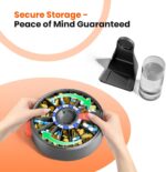 Odaro Large Pill Dispenser, Weekly Pill Organizer 7 Day Am Pm / 14 Day Pill Box, Daily Medicine Pill Organizer with Wall-Mounted or Standing Use for Vitamin, Supplement, Medicine - Gray - Image 6