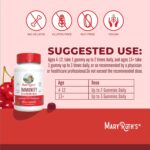 Mary Ruth's 5-1 Immunity Gummies with Elderberry for Kids & Adults | Cherry | Pectin Based | Vegan | 90 Count - Image 3
