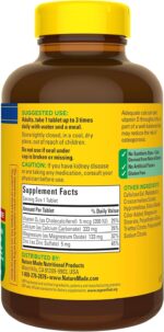 Nature Made Calcium Magnesium Zinc with Vitamin D3, Dietary Supplement for Bone Support, 300 Tablets - Image 9
