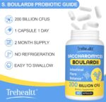 Saccharomyces Boulardii Probiotics 200 Billion CFUs, Clinically-Studied Probiotic for Women & Men Yeast for Intestinal, Gut, Immune & Digestive Health, Acid Resistant & Shelf-Stable, 60 Days Supply - Image 7