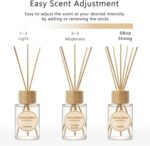 binca vidou Reed Diffuser Set, Lavender Vanilla Orange & Lemon Natural Scent Oil Diffusers with Sticks for Home Office Bathroom Aromatherapy Decor 2.7oz x 3 - Image 7