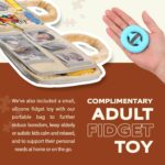 VonNova Fidget Blanket - Dementia Products for Elderly - Fidget Blanket for Adults with Dementia - Alzheimers Activities - Lap Blankets for Elderly - Busy Board - Image 5