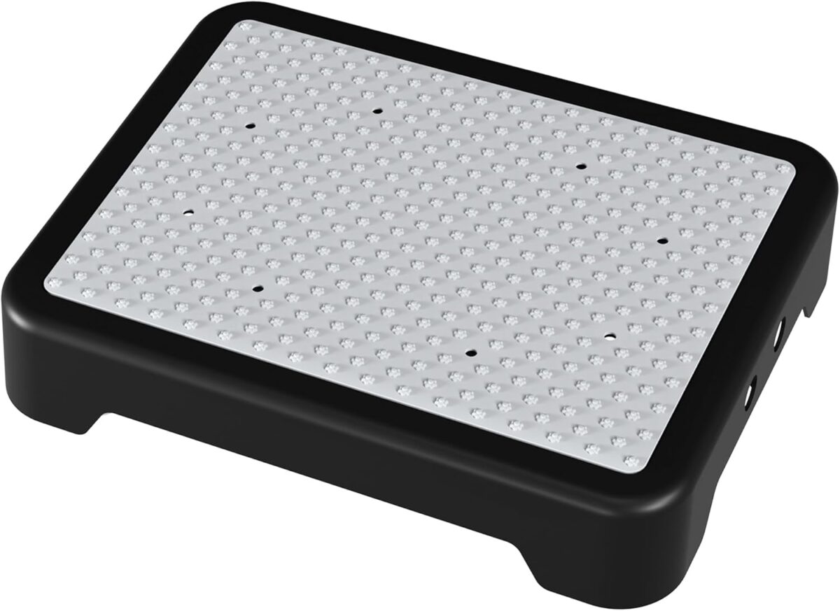 SOYO Mobility One Step Stool, Heavy Duty Indoor Outdoor Non-Slip Small Step Platform Assistive Device for Adult Elderly, Standing Support and Step Riser for Car, Bed, Door, Stair, Bathroom, Black-Gray - Image 1