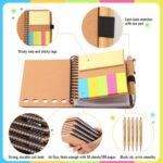 Chuangdi 100 Sets Employee Appreciation Thank You Gifts Inspirational Spiral Notebook Journal with Sticky Note Notepad Motivational Bamboo Pen Bulk for Nurse Teacher Volunteer Team Coworker - Image 3