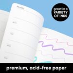 PAPERAGE Undated Weekly & Monthly Hardcover Planner (Blush), 5.7 in x 8 in, Includes Dotted Note Pages & 8 Sticker Sheets - Image 3